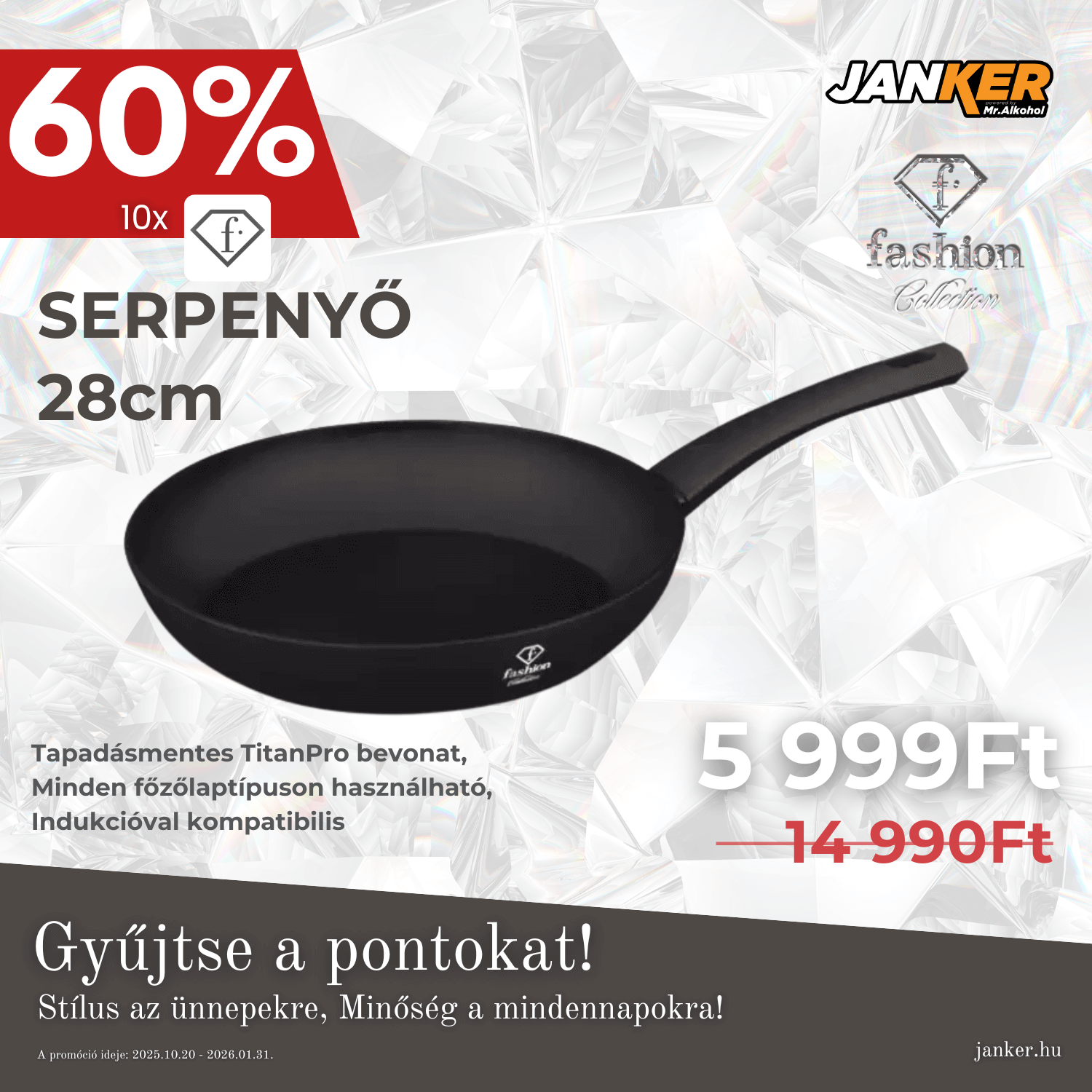 Serpenyő 28 cm