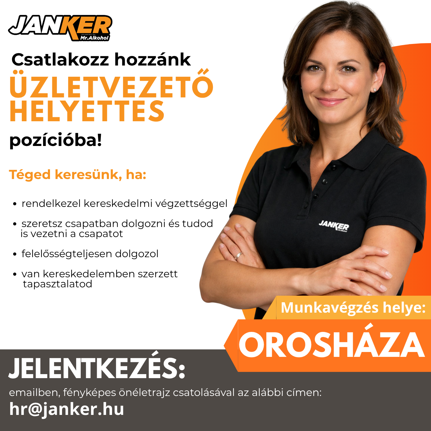 Üzletvezető helyettes (Orosháza)