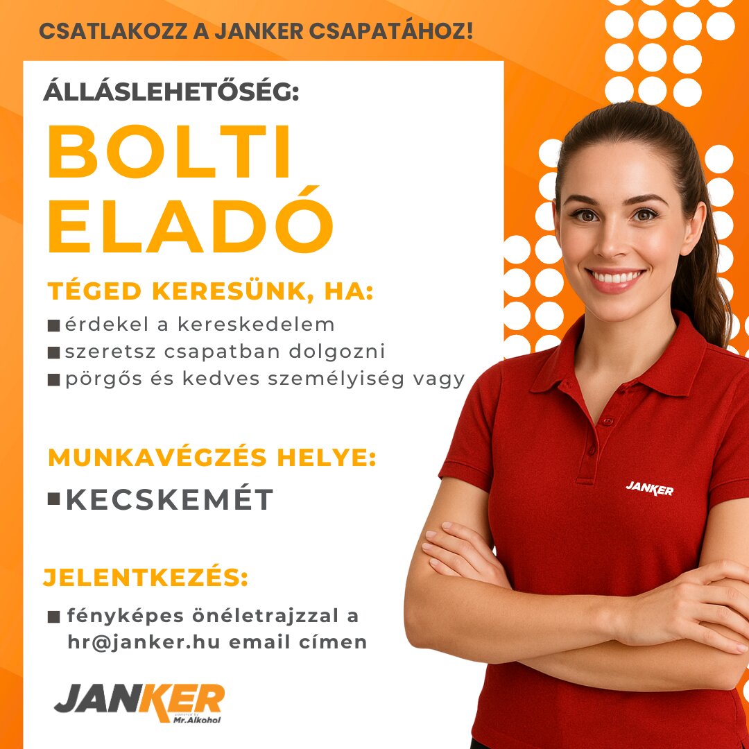 Bolti eladó (Kecskemét)