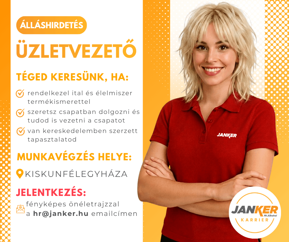 Üzletvezető (Kiskunfélegyháza)